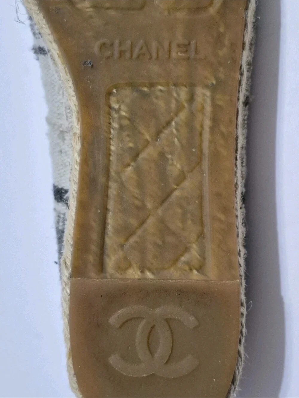 Chanel G29762 Flat Espadrille Size 37 ( US 37 ).